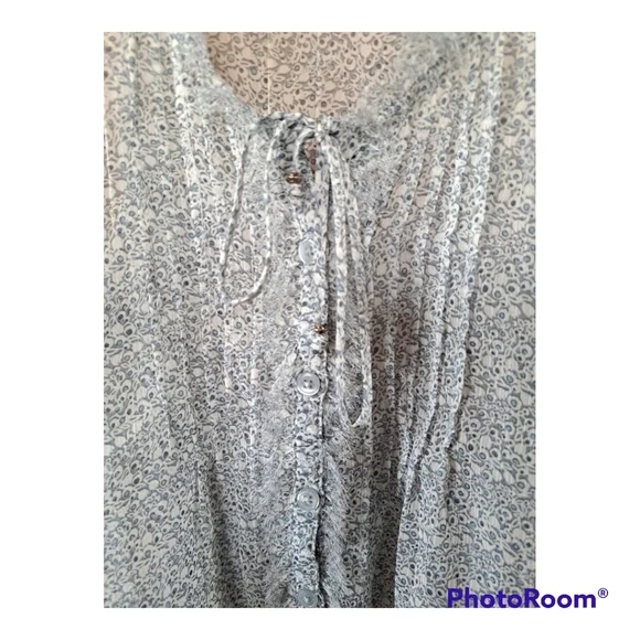 American Eagle Outfitters Sheer Sleeveless Racerback Tank Top Blouse Sz M - Picture 4 of 5